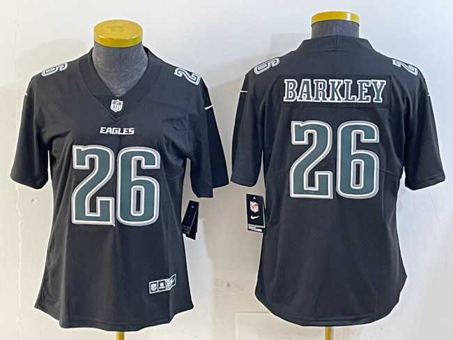 Women's Philadelphia Eagles #26 Saquon Barkley Black Fashion Vapor Untouchable Limited Stitched Jersey Dzhi,We sell and wholesale Women's Philadelphia Eagles #26 Saquon Barkley Black Fashion Vapor Untouchable Limited Stitched Jersey Dzhi on line form chian!